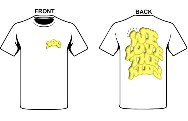 AOC: We Love The Kids T-Shirt in Yellow